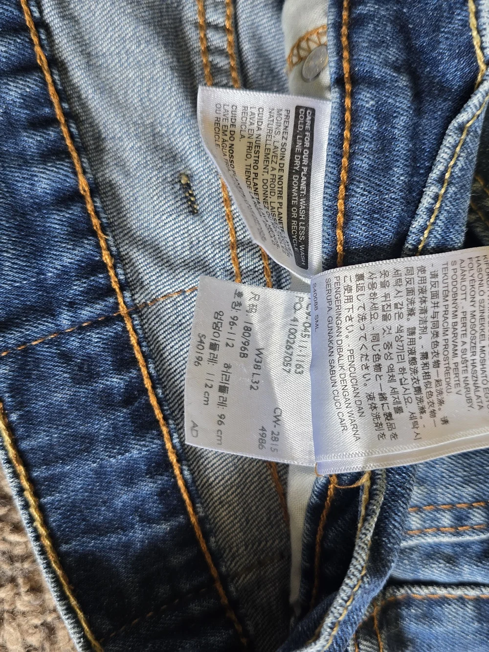 511 Levi's Men's Slim Jeans 38x32 in Medium Blue Wash